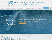 Tablet Screenshot of murchisontaylor.com